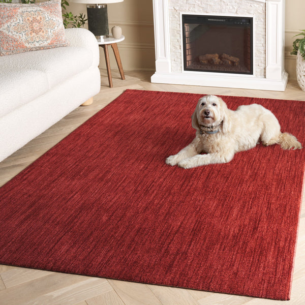 Safavieh Mabel Runner Rug - Elegant And Versatile Design For Hallways, Power Loomed, Durable Polyester, Soft Feel Red ,Dark Red Polyester Pile Mab300p-5
