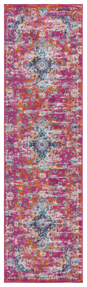 Safavieh Madison Transitional Area Rug – Stunning Grey And Fuchsia Design, Perfect For Modern Elegance Fuchsia ,Gold Polypropylene Pile Mad154r-68