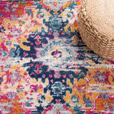 Safavieh Madison 154 MAD154 Flat Weave Transitional Rug Fuchsia / Gold MAD154R-9SQ