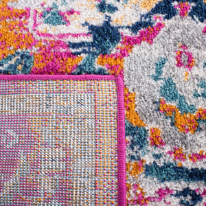 Safavieh Madison 154 MAD154 Flat Weave Transitional Rug Fuchsia / Gold MAD154R-9SQ