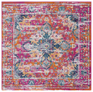 Safavieh Madison Transitional Area Rug – Stunning Grey And Fuchsia Design, Perfect For Modern Elegance Fuchsia ,Gold Polypropylene Pile Mad154r-68