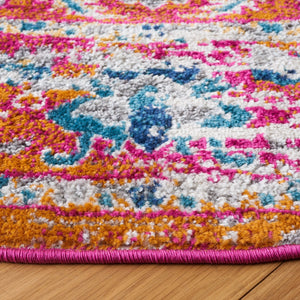 Safavieh Madison 154 MAD154 Flat Weave Transitional Rug Fuchsia / Gold MAD154R-9SQ