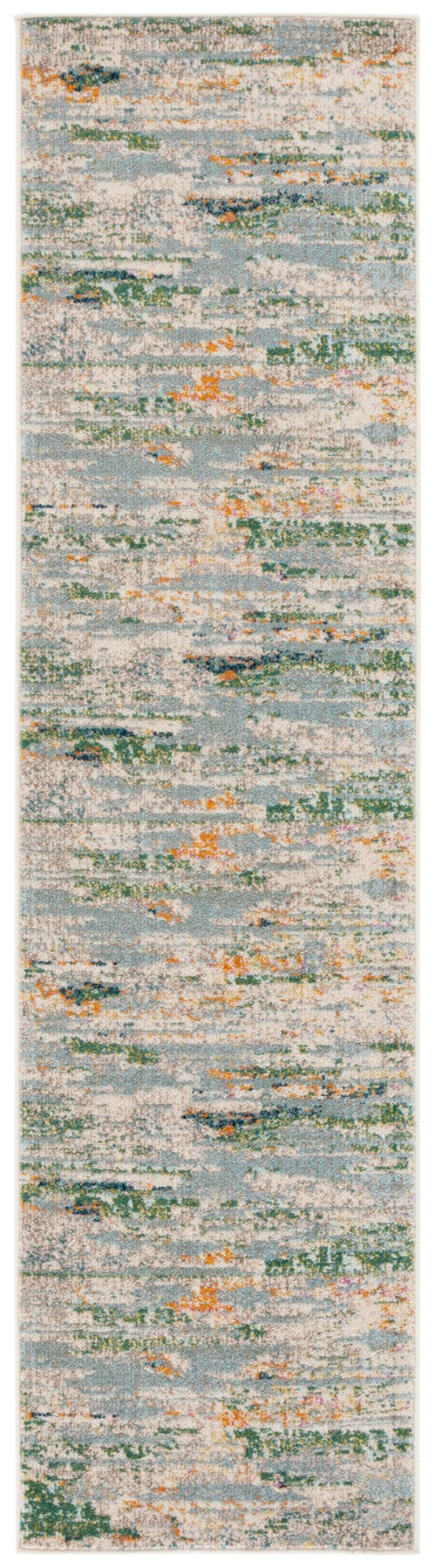 Safavieh Madison 419 Power Loomed Modern Rug Green / Blue 2'-2" x 8'