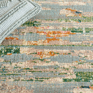 Safavieh Madison 419 Power Loomed 57% Polypropylene, 30% Cotton, 13% Polyester Modern Rug Green / Blue MAD419Y-5