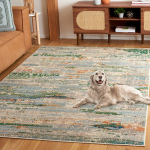 Safavieh Madison 419 Power Loomed Modern Rug Green / Blue 9' x 12'