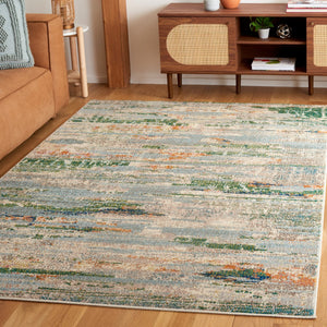 Safavieh Madison 419 Power Loomed Modern Rug Green / Blue 9' x 12'