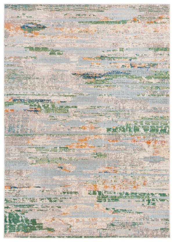 Safavieh Madison 419 Power Loomed 57% Polypropylene, 30% Cotton, 13% Polyester Modern Rug Green / Blue MAD419Y-5