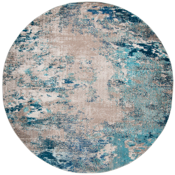 Safavieh Madison Area Rug - Timeless Elegance With Durable Construction For Sophisticated Interior Spaces Blue ,Beige 57% Polypropylene,30% Cotton,13% Polyester Mad440m-68