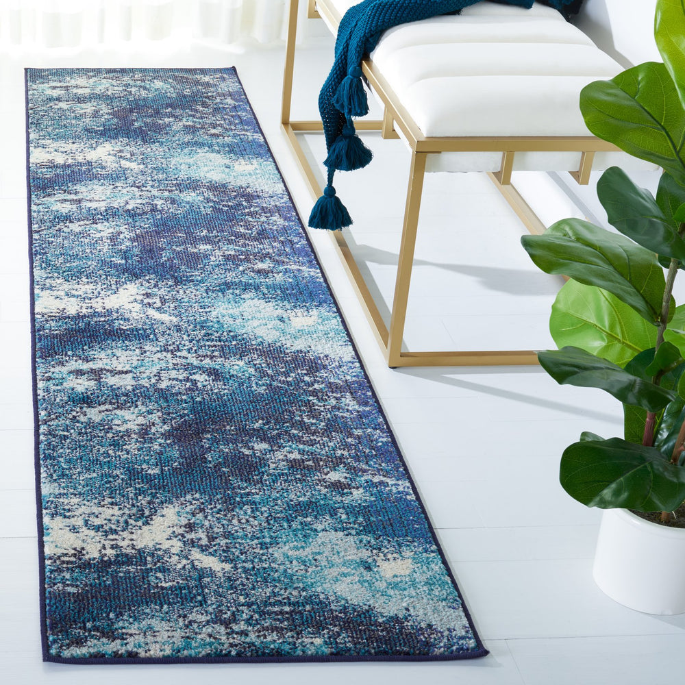 Safavieh Madison Modern Sage & Ivory Abstract Area Rug — Low-Profile, Durable Power-Loomed Turkish Design 8'-0" x 8'-0" MAD440N-8SQ