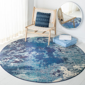 Safavieh Madison Modern Sage & Ivory Abstract Area Rug — Low-Profile, Durable Power-Loomed Turkish Design 8'-0" x 8'-0" MAD440N-8SQ