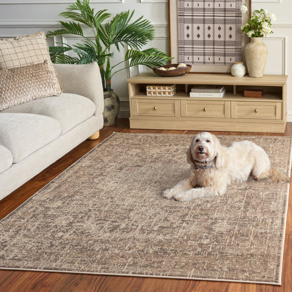 Safavieh Madison Power-Loomed Polypropylene Area Rug Neutral Ivory Tones for Living Rooms Beige / Ivory 5'-3" x 7'-6" MAD447E-5