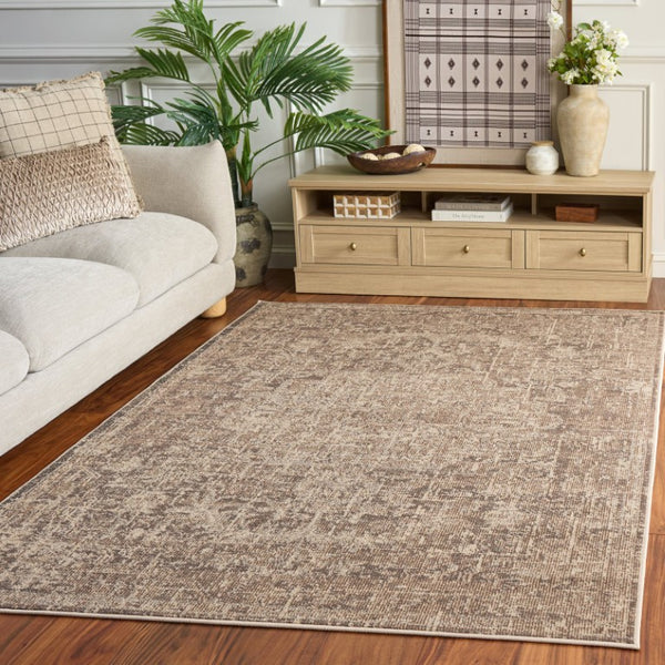 Safavieh Madison Power-Loomed Polypropylene Area Rug Neutral Ivory Tones for Living Rooms Beige / Ivory 5'-3" x 7'-6" MAD447E-5