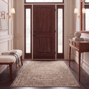 Safavieh Madison Power-Loomed Polypropylene Area Rug Neutral Ivory Tones for Living Rooms Beige / Ivory 5'-3" x 7'-6" MAD447E-5