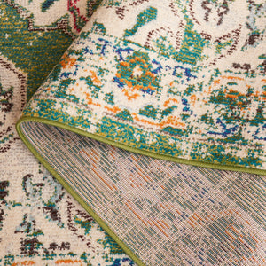 Safavieh Madison 452 Power Loomed Transitional Rug Green / Aqua 9' x 12'