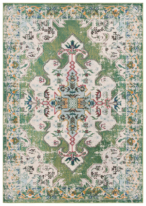 Safavieh Madison 452 Power Loomed Transitional Rug Green / Aqua 9' x 12'