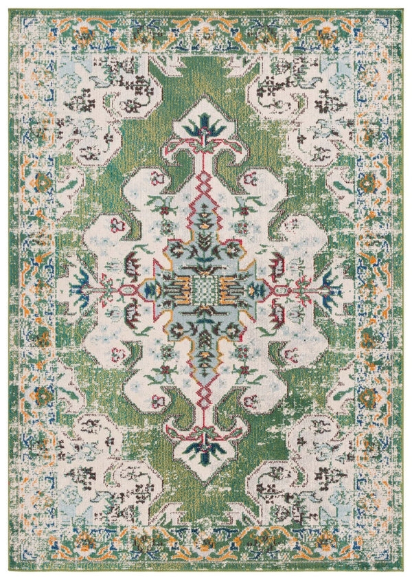 Safavieh Madison 452 Power Loomed Transitional Rug Green / Aqua 9' x 12'