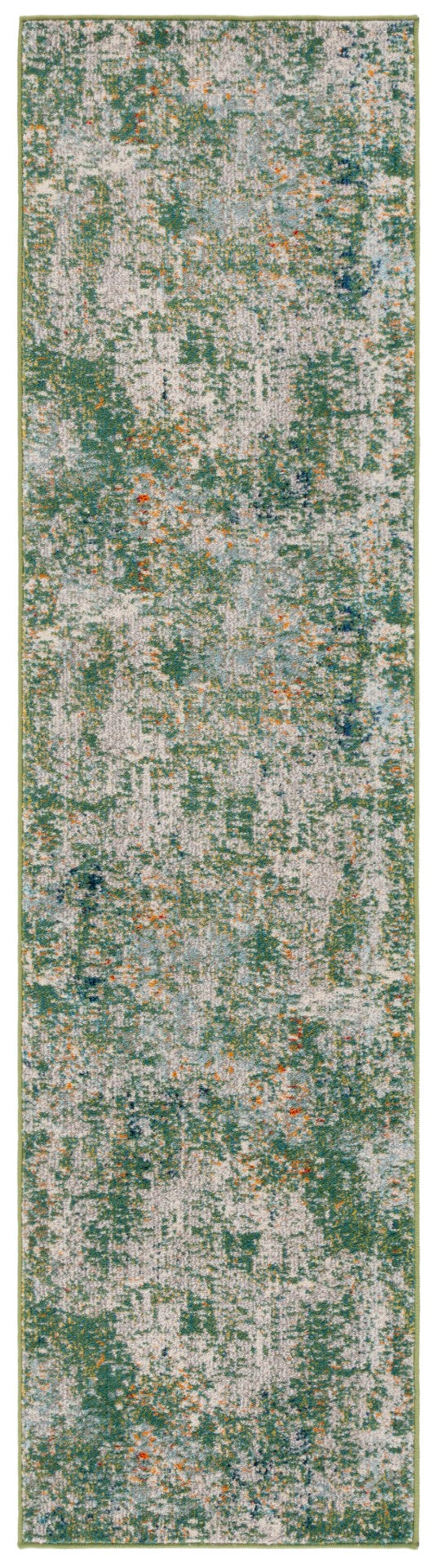 Safavieh Madison 453 Power Loomed Modern Rug Green / Blue 2'-2" x 8'