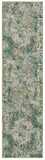 Safavieh Madison 453 Power Loomed Modern Rug Green / Blue 2'-2" x 8'