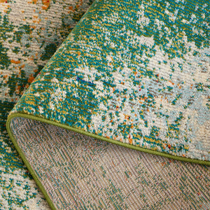 Safavieh Madison 453 Power Loomed 57% Polypropylene, 30% Cotton, 13% Polyester Modern Rug Green / Blue MAD453Y-5