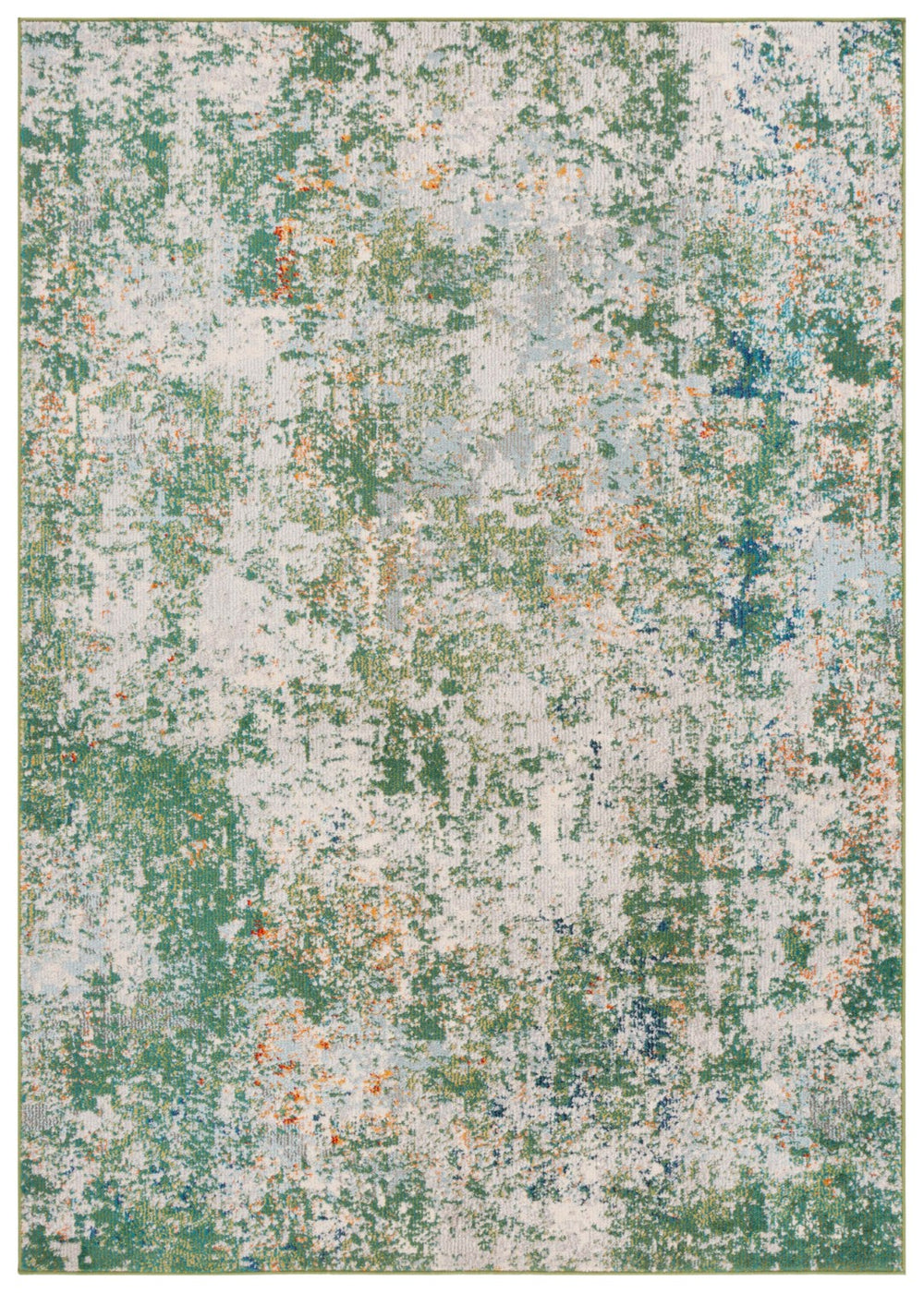 Safavieh Madison 453 Power Loomed 57% Polypropylene, 30% Cotton, 13% Polyester Modern Rug Green / Blue MAD453Y-5