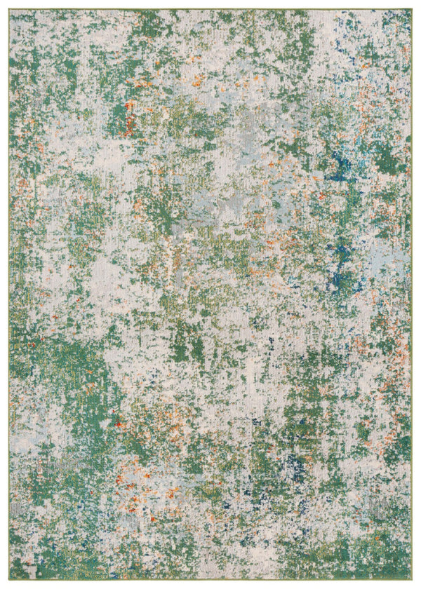 Safavieh Madison 453 Power Loomed 57% Polypropylene, 30% Cotton, 13% Polyester Modern Rug Green / Blue MAD453Y-5
