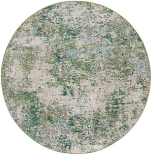 Safavieh Madison 453 Power Loomed Modern Rug Green / Blue 6'-7" x 6'-7" Round