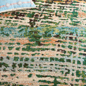 Safavieh Madison 454 Power Loomed Modern Rug Green / Rust 9' x 12'