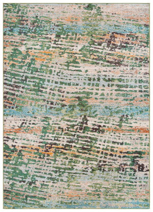 Safavieh Madison 454 Power Loomed Modern Rug Green / Rust 9' x 12'