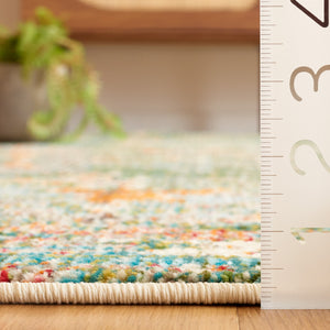 Safavieh Madison 457 Power Loomed 57% Polypropylene, 30% Cotton, 13% Polyester Modern Rug Green / Grey MAD457Y-5