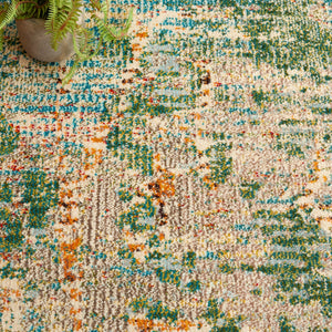 Safavieh Madison 457 Power Loomed Modern Rug Green / Grey 9' x 12'