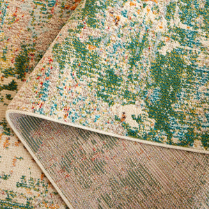 Safavieh Madison 457 Power Loomed 57% Polypropylene, 30% Cotton, 13% Polyester Modern Rug Green / Grey MAD457Y-5