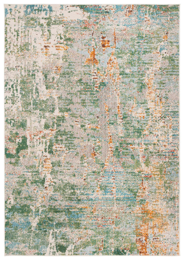 Safavieh Madison 457 Power Loomed Modern Rug Green / Grey 9' x 12'