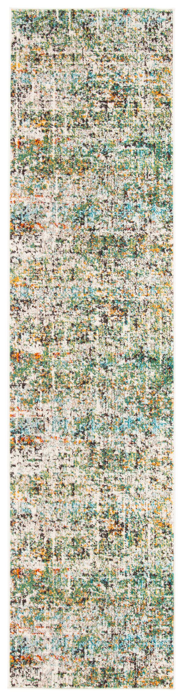 Safavieh Madison Contemporary Area Rug - Vibrant Power Loomed Design For Modern Home Decor And Comfort Green ,Turquoise 57% Polypropylene,30% Cotton,13% Polyester Mad460y-68