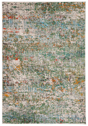 Safavieh Madison Contemporary Area Rug - Vibrant Power Loomed Design For Modern Home Decor And Comfort Green ,Turquoise 57% Polypropylene,30% Cotton,13% Polyester Mad460y-68