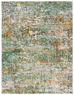 Safavieh Madison Contemporary Area Rug - Vibrant Power Loomed Design For Modern Home Decor And Comfort Green ,Turquoise 57% Polypropylene,30% Cotton,13% Polyester Mad460y-68
