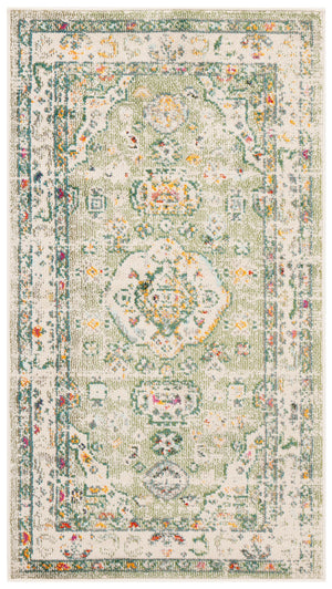 Safavieh Madison Sage And Ivory Boho Medallion Runner — Durable Power-Loomed Turkish Rug For Hallways 2'-2" x 6'-0" MAD468W-26