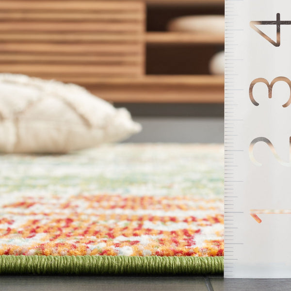 Safavieh Madison 469 Power Loomed Modern Rug Sage / Rust 9' x 12'