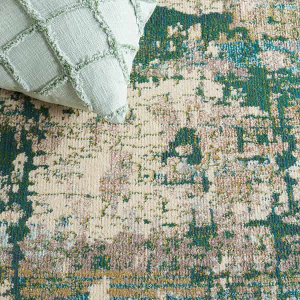 Safavieh Madison 469 Power Loomed 57% Polypropylene, 30% Cotton, 13% Polyester Modern Rug Green / Beige MAD469Y-5