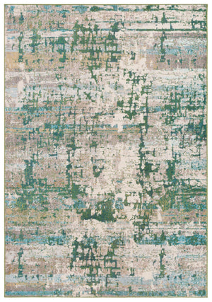 Safavieh Madison 469 Power Loomed 57% Polypropylene, 30% Cotton, 13% Polyester Modern Rug Green / Beige MAD469Y-5