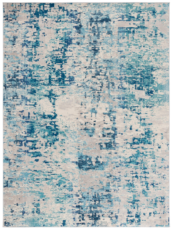 Safavieh Madison Traditional Area Rug – Luxurious Ivory And Turquoise Design, Crafted For Timeless Elegance Ivory ,Turquoise 57% Polypropylene,30% Cotton,13% Polyester Mad471a-5sq