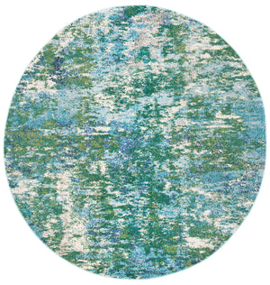 Safavieh Madison Oversized Abstract Area Rug In Green And Turquoise — Low Pile, Stain‑Resistant, Modern Focal Point 12'-0" x 15'-0" MAD471Y-1215