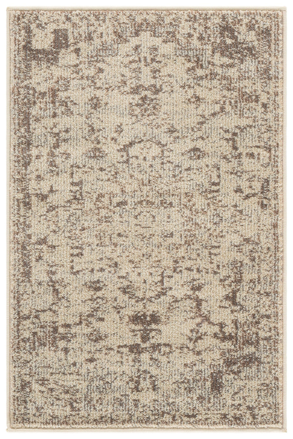 Safavieh Madison Contemporary Square Area Rug In Ivory Beige Grey — Low-Profile, Power-Loomed Turkish Durability 6'-7" x 6'-7" MAD473G-7SQ