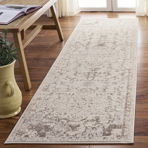 Safavieh Madison Ivory Beige Grey Medallion Rug — Low-Profile 3/8" Pile, Durable Power-Loomed Texture For Entryway Accent Decor 2'-2" x 4'-0" MAD473G-24