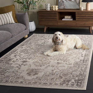 Safavieh Madison Bohemian Ivory Beige Grey Area Rug — Low-Profile Power-Loomed Turkish Design, Durable Comfort 5'-3" x 7'-6" MAD473G-5