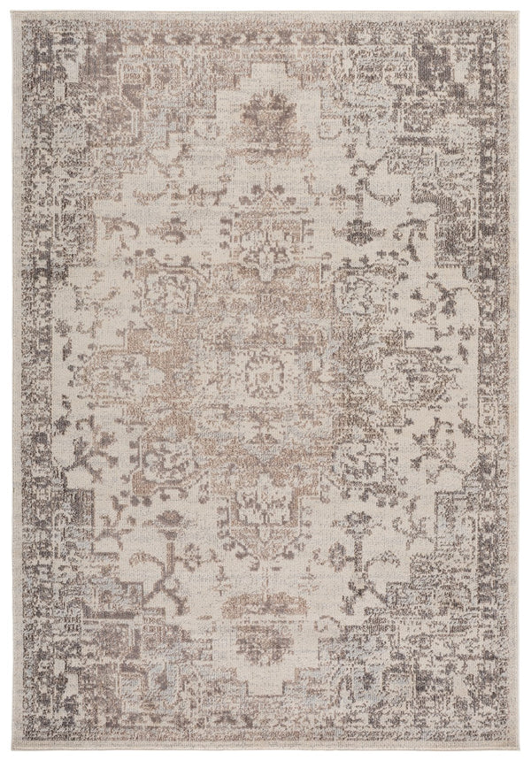 Safavieh Madison Oversized Ivory Beige Grey Area Rug — Low-Profile Power-Loomed Blend, Soft Durable Floorpiece 8'-0" x 10'-0" MAD473G-8