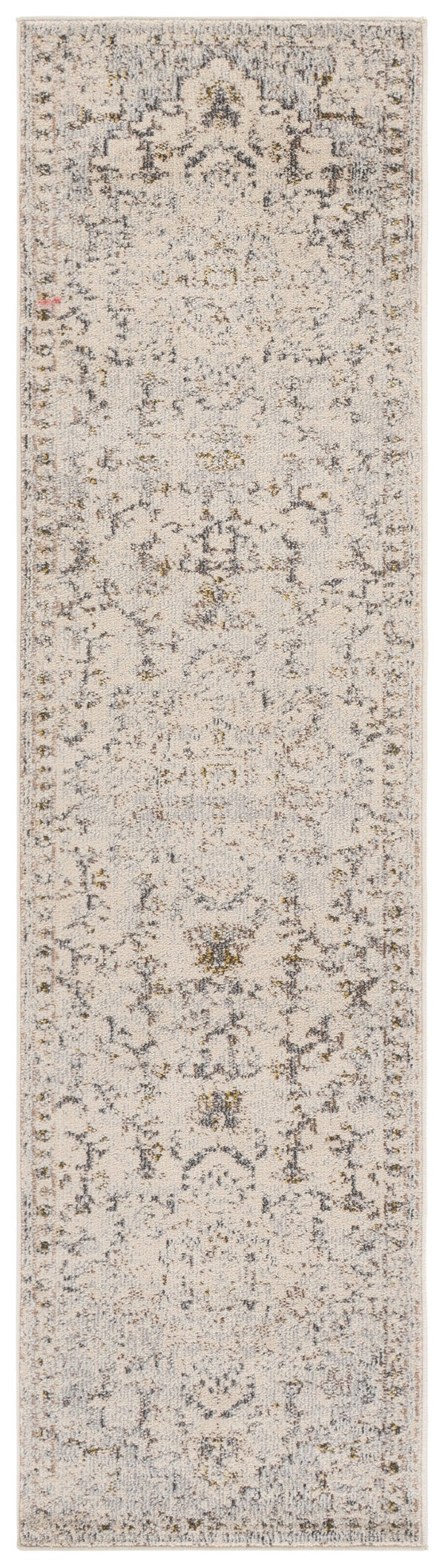 Safavieh Madison Ivory Grey Gold Power-Loomed Area Rug — Low-Profile Bohemian Medallion, Durable Turkish Craftsmanship 6'-0" x 9'-0" MAD473H-6