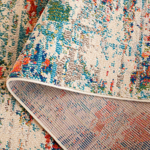 Safavieh Madison 478 Power Loomed Modern Rug Green / Rust 5'-3" x 7'-6"