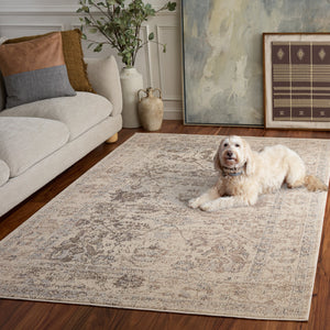 Safavieh Madison Neutral Ivory Beige Grey Runner Rug, Low-Profile Power-Loomed Turkey, Durable Soft Fiber Finish 2'-0" x 8'-0" MAD497B-28