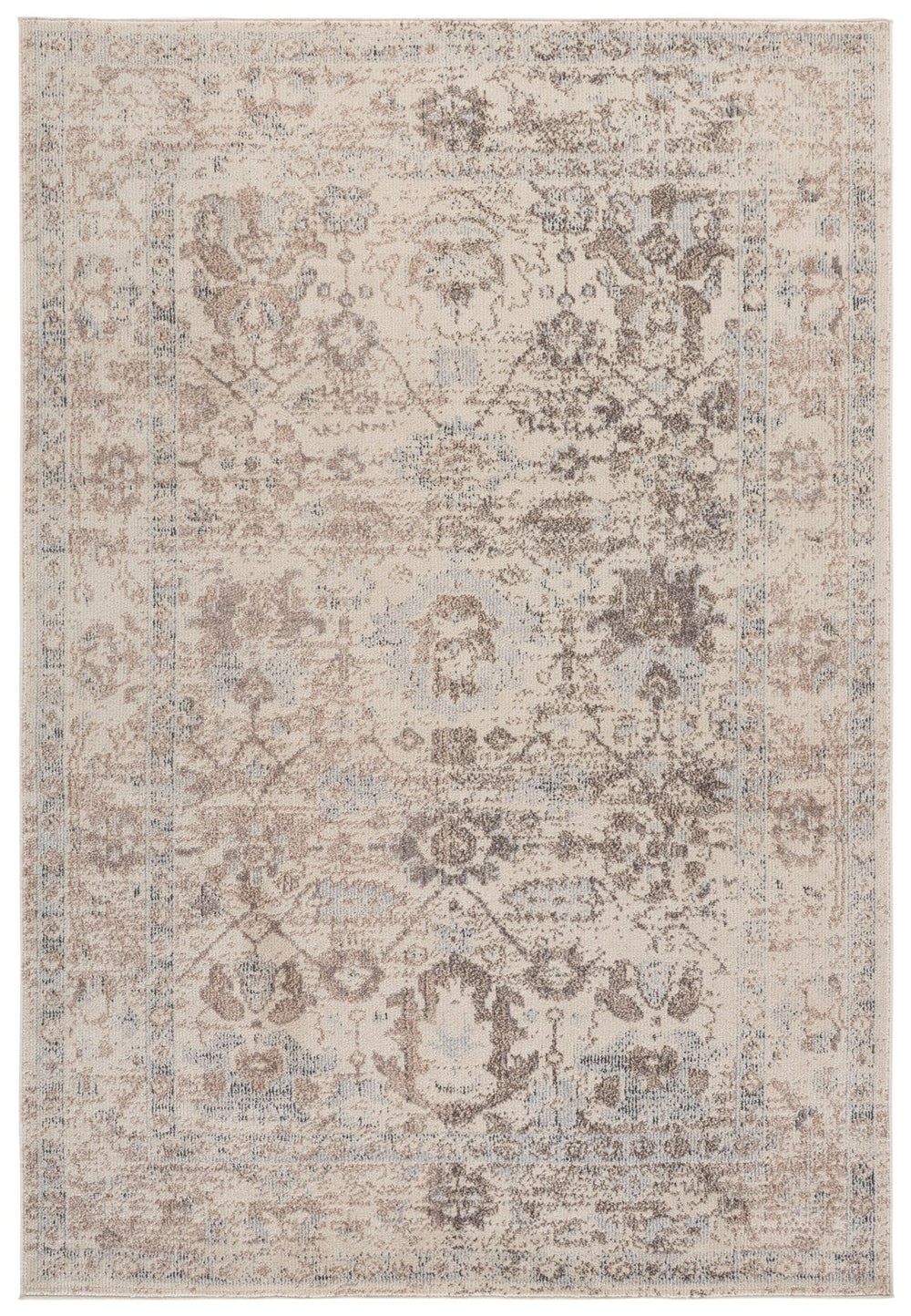 Safavieh Madison Neutral Ivory Beige Grey Runner Rug, Low-Profile Power-Loomed Turkey, Durable Soft Fiber Finish 2'-0" x 8'-0" MAD497B-28
