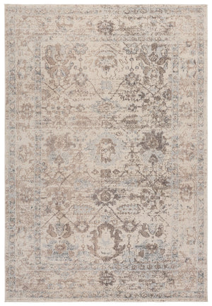 Safavieh Madison Round Area Rug In Ivory Beige Grey — Power-Loomed Turkish Low-Profile Pile For Everyday Style 6'-7" x 6'-7" MAD497B-7R